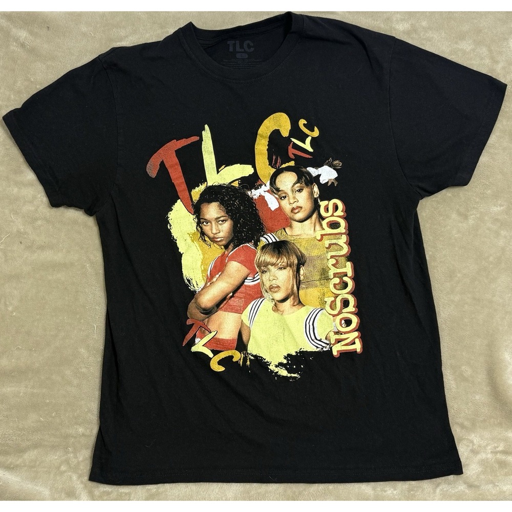 VINTAGE TLC I‎ DONT WANT NO SCRUB SHIRT Large WOMEN Y2K 90's